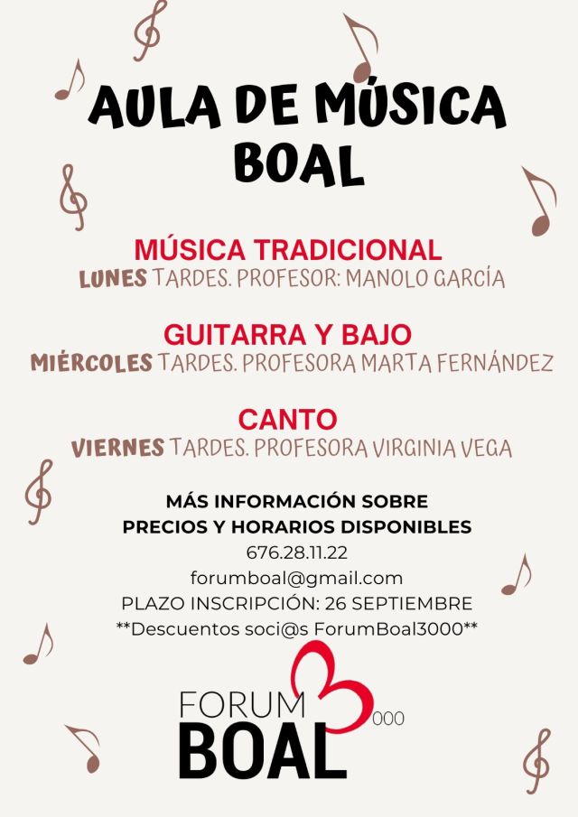 Aula de Música, en Boal
