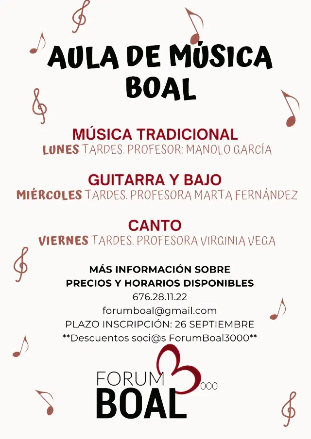 Aula de Música, en Boal