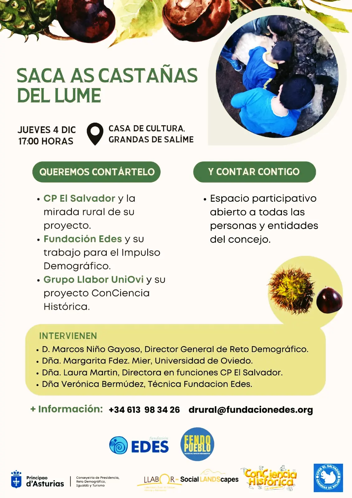 Presentación: Saca as Castañas del Lume