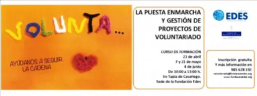 Curso para la mejora de los proyectos de voluntariado