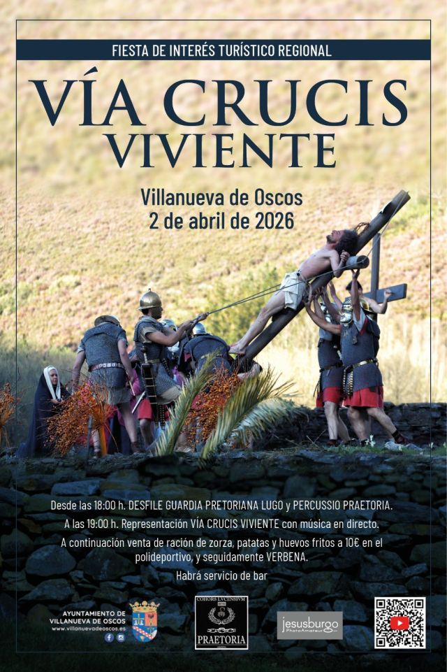 VIA CRUCIS VIVIENTE VILLANUEVA DE OSCOS 2026