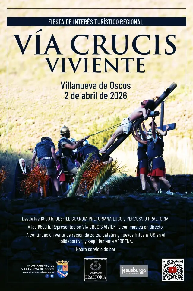 VIA CRUCIS VIVIENTE VILLANUEVA DE OSCOS 2026
