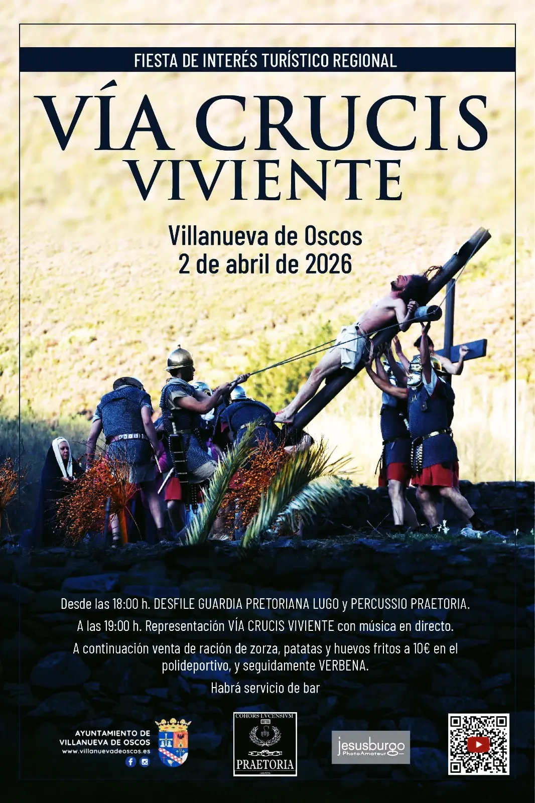 VIA CRUCIS VIVIENTE VILLANUEVA DE OSCOS 2026