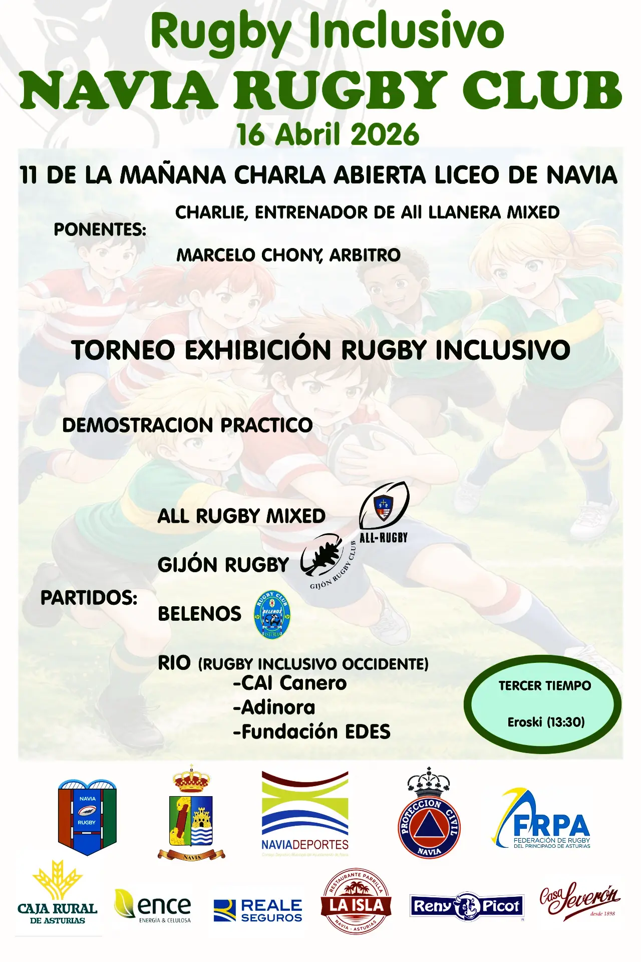 Jornada de rugby inclusivo para promover un deporte abierto a todas las personas